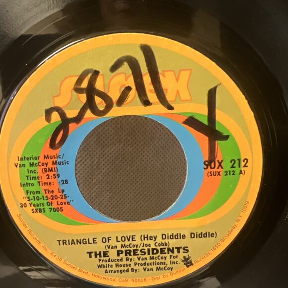 PRESIDENTS-NORTHERN SOUL 45 SWEET MAGIC/TRIANGLE OF LOVE VG++ ULTRASONIC CLEAN! - Picture 3 of 5